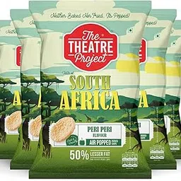 The Theatre Project Air-Popped Potato Chips - South Africa Peri Peri Flavour, Light & Crispy Chips with Peri Peri Seasoning, Gluten-Free, No Artificial Flavors or Preservatives - 5 Pouches (270g)-picture-26