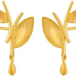 p.c. chandra jewellers 14k (585) Yellow Gold Stud Earrings for Women-picture-14