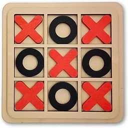 Tic Tac Toe for Kids Board Game – Wooden 2 Player Puzzle Toy, Multi-Color, 8x8 Inches – Fun Family & Travel Game for Kids, Classic Educational Gift for Toddlers & Preschoolers-picture-12