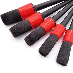 Kanya Car Auto Detailing Brush Set, 5 Different Sizes Plastic Handle Car Cleaning Accessories Brush Tools Kit for Automotive Wheels, Dashboard, Interior, Engine-picture-15