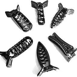 BHARATGAURAV - Hair Accessories Bharatgaurav Banana Hair Clutcher Mirchi Shaped Hair Clip Claw Clip For Women And Girls (Medium Black, Pack Of 6)-picture-37