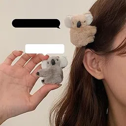 CLUB BOLLYWOOD®Plush Koala Hair Clips Hairpin Barrette for Womens Girls Party Wedding Daily Khaki|Clothing, Shoes & Accessories | Womens Accessories |1 Piece Hairpin-picture-23