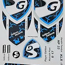 AYN Cricket Bat Sticker 2D Plain English Willow Fiber Tape Sports Accessories Protection, KLR Blue-picture-23