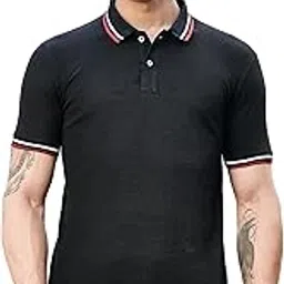 thomas scott Men's | Solid | Knitted | Polyster Blend | Knitted | Polo | Ribbed Sleeve | Short Sleeve | Tshirt for Men-picture-26