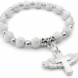 Crystal Bead Bracelet – Natural Stone Stretch Bracelet for Men & Women – multicolor crystal,gemstone bracelet - spiritual jewelry - beaded bracelet-image-5