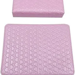 URBAN BOX Nail Hand Pillow With Mat, Durable Soft Washable Nail Art Hand Pillow Arm Rest Hand Holder Manicure Tool, Arm Rest For Nails Tech For Home And Beauty Salon (Square Shape) (Light Pink)-image-48