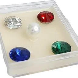 HOPE KART Panchratna Navratna Stones Set for Pooja Samagri Main Door Puja, Multicolour (Panchratna Stones, Medium)-picture-30