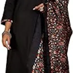 Women Mandarin Collar Embroidered Straight Kurta With Trouser & Floral Printed Dupatta-image-0
