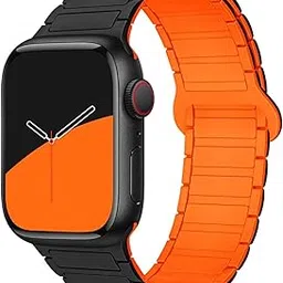 Magnetic Silicone SmartWatch Strap for Apple Watch Ultra2 & Ultra 42,44,45,46,49mm Men & Women Watchband Compatible With iWatch Se10/9/8/7/6/5/4/3/2/1 SE-picture-55