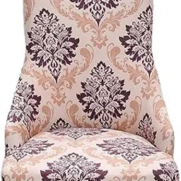 Lyla Stretch Wingback Chair Cover Slipcover Reusable Arm Chairs Protector Cover Brown-picture-57