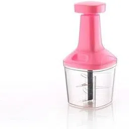 DIVESTS Manual Speedy Hand Press Food Chopper with 6 Blade Chopper for Vegetables Fruits Nuts Egg Whisk Easy Push and Close Button for Perfect Chopping Slicing Mincing-image-82