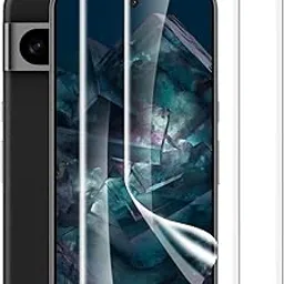 AOKUMA fits CaseCandy® - (Pack 2) Screen Protector for Pixel 8 Pro | Curved Screen Guard Protector For Google Pixel 8 Pro - Fingerprint Support/Bubble Free/HD-image-3
