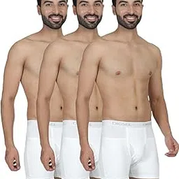 digsel mens wear 100% Combed Cotton Outer Elastic White Packet Trunks-picture-25