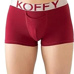 koffy Mens Premium Cotton Lycra Mini Trunk with Minus Cutting Pouch|Silver Metallic Elastic| 4 Way Stretch| Wrinkle Free| Pack of 1-picture-50