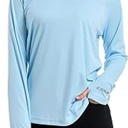 ezrun Women's UPF 50+ Sun Protection Hoodie Shirts Long Sleeve SPF Running Hiking Shirt for Women-picture-32
