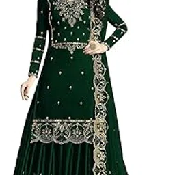 khushi feb Women's Georgette Semi-stitched Salwar Suit-picture-11