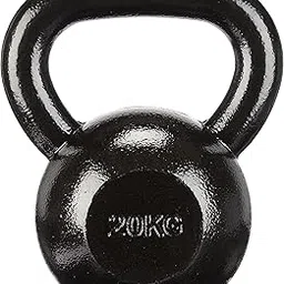 amazon basics Cast-Iron Kettlebell 20Kg, Black-image-50