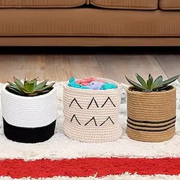 Set of 3, " Multi-Purpose for Every Room" laundry, hold toys, indoor plants a Playful Organized Home-image-37