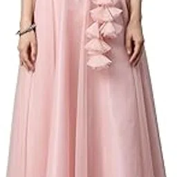 Women Solid Soft Net Flared Maxi Lehenga Skirt-image-78