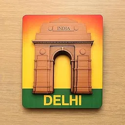 Tinywalk Delhi India Gate 3D Wooden Fridge Magnet | City Souvenir | Premium 3D-Effect Refrigerator Magnet for Home, Kitchen & Office Décor-image-94