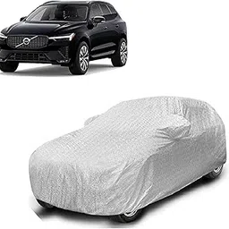 Sulfar 100% Waterproof Car Body Cover Compatible with Mirror for Volvo XC60 with Long Lasting Durable Material (Triple Stitched, Full Bottom Elastic, Metallic Silver)-image-10