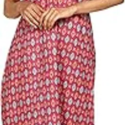 pranjul Pure Cotton Printed Stitched Nighty Gown Maxi Size for Women | Stylish & Trendy Long Gown | (Pink,NTY_11_P)-picture-53