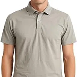 Men's Solid Polo T-Shirt Soft Cotton Blend Slim Fit Half Sleeve Collar Tee for Casual Gym & Office Wear Breathable Fabric Stylish Regular Fit Polo Shirt for Men-image-63