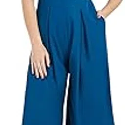 miss chase Women's Relaxed Fit Short Sleeve V-Neck Ankle-Length Straight Jumpsuit-picture-27