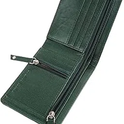 Classic World Men & Women Casual Green Artificial Leather Wallet (6 Card Slots)-image-5