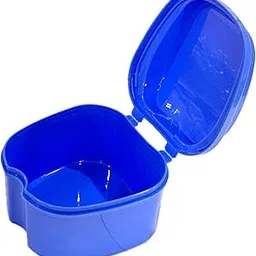 Denture Boxes/Retainer Box/Orthodontic Mouth Guard Storage Container – Lightweight Plastic Case for Retainers, Aligners, Dentures – (Assorted Colours/Pack of 1pc)-image-17