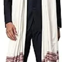 ravaiyaa - attitude is everything Men's Wool Shawl Luxury Solid Gents Lohi Winter Wear Long Stoles (100"x50" Inch)-picture-26