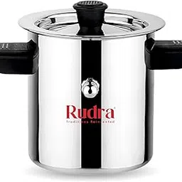 Rudra Stainless Steel Long Milk Boiler/Cooker | 1.5 Litre|Premium 202 Grade Steel|Spill-Proof Double-Walled Design|Whistle Indicator|Induction & Gas Compatible|Multipurpose Cooking|Mirror Finish-picture-51