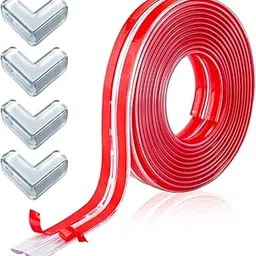 1 Meter + 8 Corner Corner Protectors Baby Proofing, Corner Protector,Furniture Corner Guard & Edge Safety Bumpers, Soft Edge Protectors with Upgraded Pre-Taped Strong Adhesive for Baby, Pets-image-46
