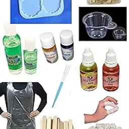 ORGNER Epoxy Resin Kit for 38 Pcs Silicone Mold Agate with Coaster All in one Making a Matching Geode Coaster Set. Complete Starter Kit for Beginners with Crystal Clear Epoxy Resin & Inks.-picture-24