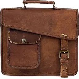 vintage fashion Vintage Handmade Real Leather Messenger Cross Bag/Shoulder Bag/Ipad Bag for Boys/Girls/Man/Woman/Office/College-picture-40