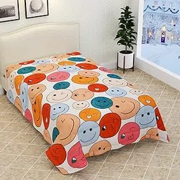 Blenzza Deco™ Glace Cotton Single Bed Reversible Babies & Kids Comforter/Dohar/Quilt, 200 GSM (60x90 Inches) (Smiles)-picture-14