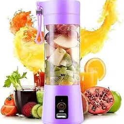 STAR SAI COLLECTION-Rechargeable 380ml Portable Blender – 6-Blade USB Smoothie Maker & Electric Juicer, Dual USB Charging – Purple-picture-23