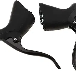 Losa Pair Bike Brake Lever Bike Brake Lever Road Bicycle Fixie Handle Drop Bar Levers Replacement Aluminum Alloy Black-picture-36