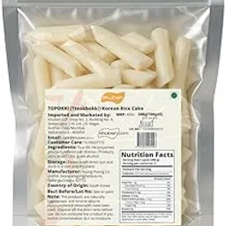 Khuben Classic Korean Tteokbokki Rice Cakes | Korean Rice Sticks | Ideal for Stir-Fries, Soups & Tteokbokki) Korean Instant Rice Cake Plain Topokki | 500g Pack (5x100g), Non-Frozen-image-75