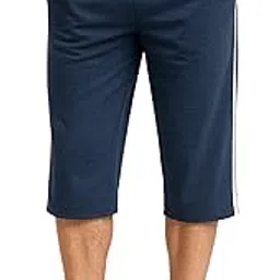 charlie Cotton 3/4th Pants for Men with Deep Side Zipped Pocket | Capri Pants for Men Summer Casual Long Shorts | Gym, Travel, Nightwear, Sportswear & Outdoor Capris-picture-12