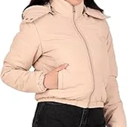 brazo Girls and Women's Short Regular Fit Jacket For Winter Wear | Hooded Neck | Full Sleeve | Zipper | Casual Jacket For Woman & Girl | Western Stylish Jacket-picture-34