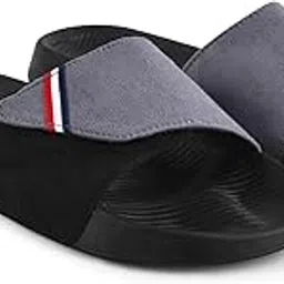 pery-pao Sliders Mens Grey, Maroon, Olive Green Stylish Printed Flip Flop & Slippers-picture-57
