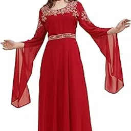 TS Lifestyle Women Embroidered Long Sleeve Gown Kurtas-image-8
