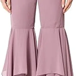 Women's Solid Teal Blue Ankle Length shahara Palazzo for Women-image-31