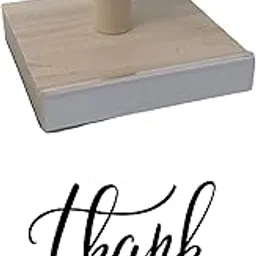 Infusion Thank You Rubber Stamp, 4 X 4'' Wood Stamp-picture-48
