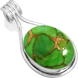 jeweloporium 925 Sterling Silver Handmade Pendant for Women 12x16 Oval Gemstone Costume Silver Jewelry for Gift (99560_P)-picture-16