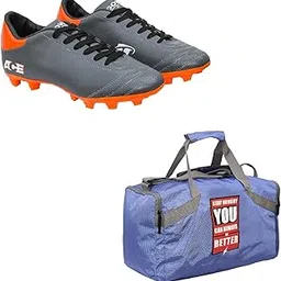 Charged Sports Bag Bouclier Stay Hungry Senior Purple with Gowin Football Shoe Ace Grey Orange Size-5-image-36