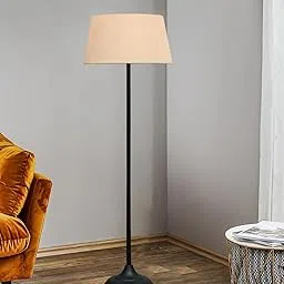 Homesake Floor Lamp, Lamp for Living Room, Lamp for Bedroom, Standing Lamp, Light Lamp with Shade, Contemporary Metal - (Straight, Being)-image-95