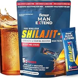 Fast&Up Shilajit X - Pure Himalayan Shilajit with Power of 5 Potent Ingredients for Strength & Stamina | Kesar Badam Flavour-picture-39