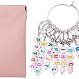 ATORSE Letter Stitch Markers Knitting Stitch Markers for Sewing Crochet Attachments Pink|Crafts|Needlecrafts & Yarn|Crocheting & Knitting|Notions & Tools-picture-67